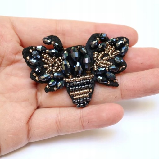 Korálky Patch Fly Motýlik Insect Rhinestones