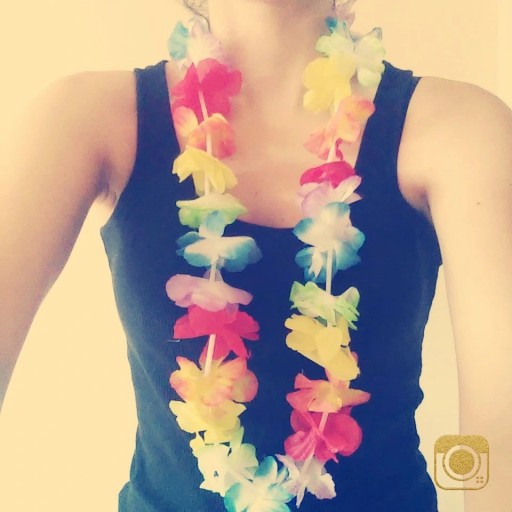 sada Havajské KVETY Náhrdelník Havajská sukňa ALOHA kostým hula