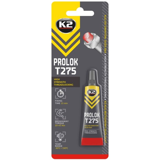 Anaeróbne lepidlo K2 PROLOK HIGH T275 6ML B151N