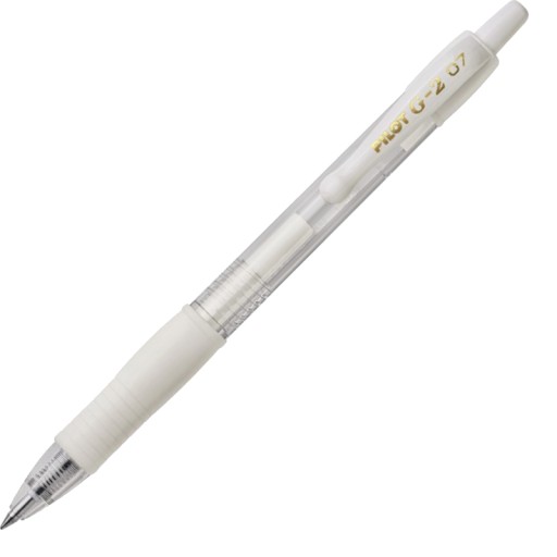 Automatické gélové pero Pilot G2 biele