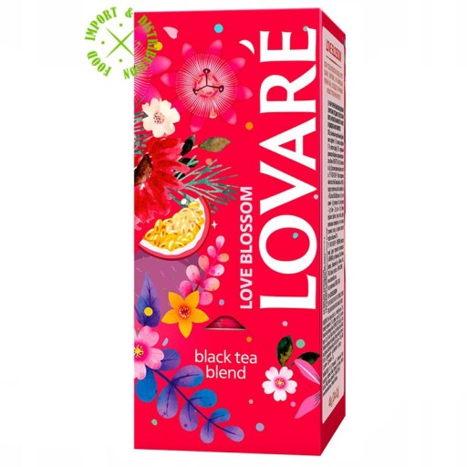 Čaj Lovare, expresná čajová zmes Love Blossom, 24 sáčkov x 2g