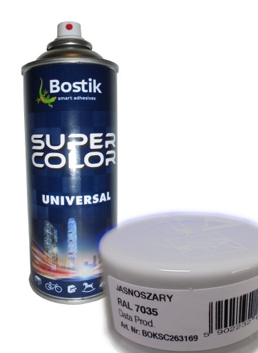 BOSTIK RAL 7035 farba v spreji SVETLO SIVÁ 400 ml