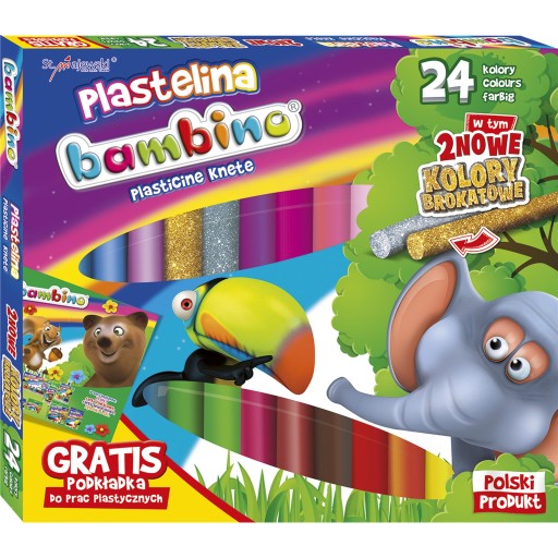 BAMBINO PLASTICINE 24 FARIEB + PODLOŽKA ZDARMA