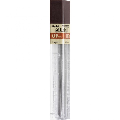 Náplne do ceruziek PENTEL Hi Polymer 0,3 mm HB