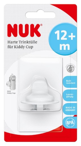 NUK Pevný nevylievací náustok 12m Kiddy Cup