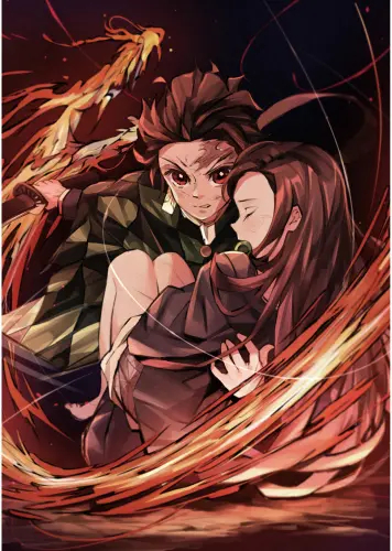 Plagát Anime Demon Slayer kny_003 A3 (vlastný)
