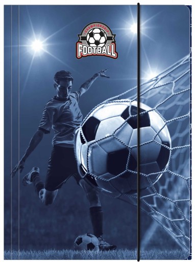 A4 Futbalová zložka DERFORM s gumičkou