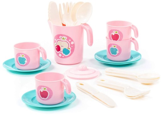 Polesie TEA SET taniere šálky príbory