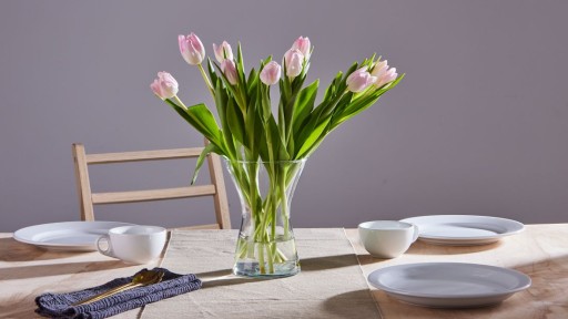 Sklenená váza na kvety Altom Design Verbena 19 cm dekorácie dekorácie