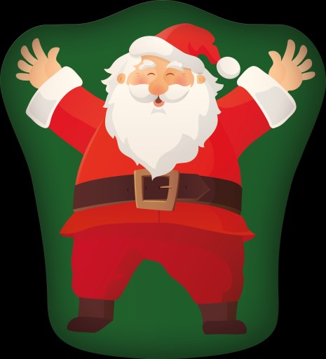 Tvarovaný vankúš VIANOČNÝ Santa SHAPE (KSZ215023)