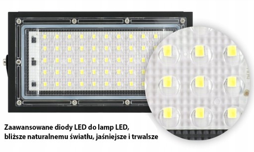 HALOGÉNOVÁ LED LAMPA 50W REFLEKTOR SVETLA 4500lm