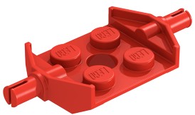 LEGO ŠTÍTOK PODVOZKU S NÁPRAVMI NÁPRAVA ČERVENÁ 6157 NOVINKA