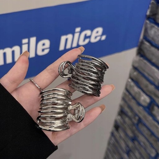 CAP HAIR CLIP Držiak na gumičku do chvosta 3 ks ZLATÝ STRIEBORNÝ GRAFIT