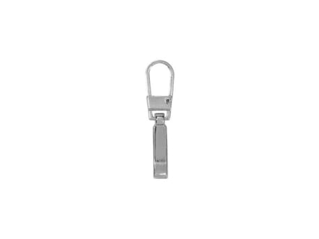 Oprava zámku Slider Lock, prívesok, leštený nikel, 2 ks