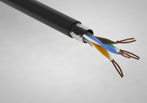 Sieťový kábel ZAMEL 5e Twisted Pair FTP Outdoor 4x2