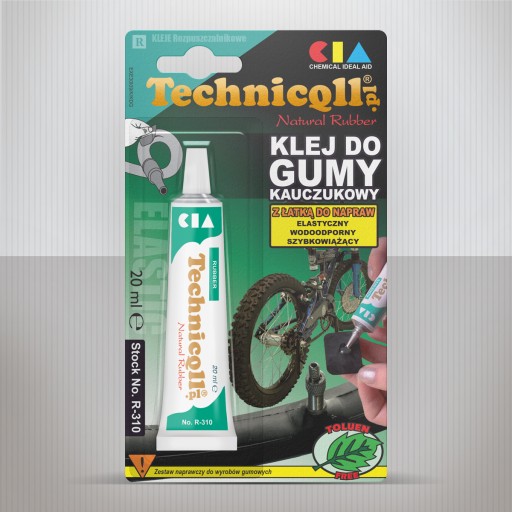Technicqll 310 lepidlo na gumu s opravnou záplatou 20ml