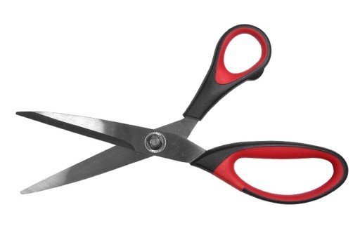 Krajčírske nožnice rovné, 20 cm, farebné