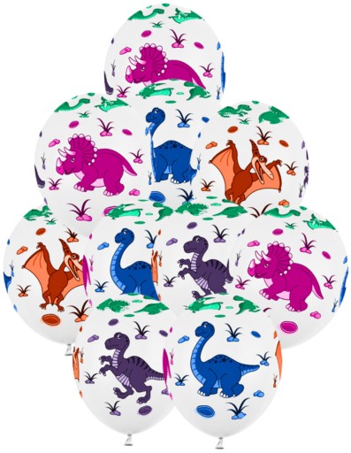 Sada balónov dinosaurov 10 ks