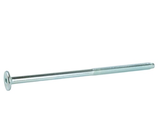 10X skrutka M6 x 120 mm plochá hlava na imbusový kľúč, nábytková skrutka metrická skrutka