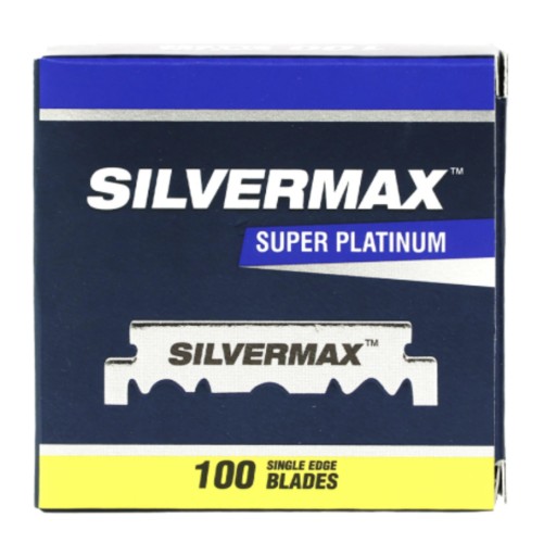 Silvermax SUPER PLATINUM polovice žiletiek Čepele 100 ks.