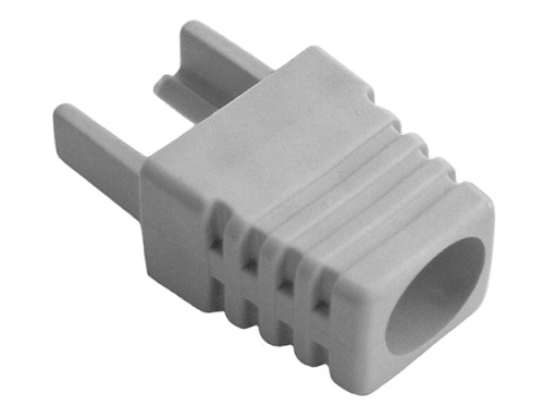 Odľahčovací kryt zástrčky RJ45/8P8C, vnútorný sivý, 100 ks