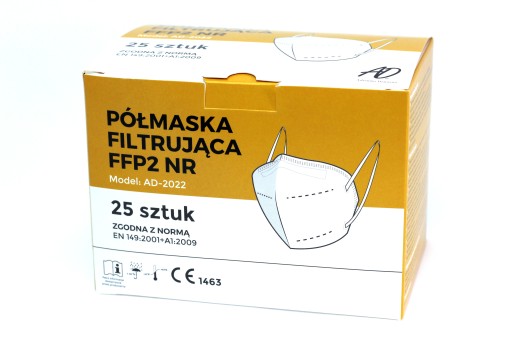 1x FFP2 PROTIVÍRUSOVÁ MASKA 5W CERTIFIKÁT MASKY