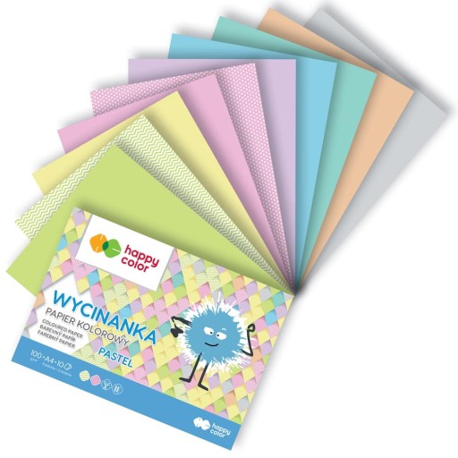 Výrezový blok Happy Color Pastel A4 100g 10a