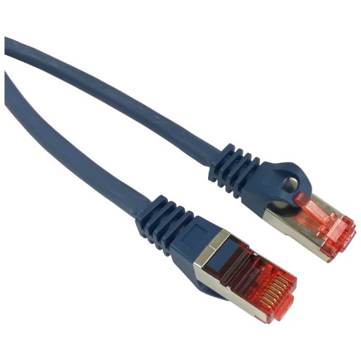 Patchcord S/FTP kat.6A CU modrý 3m