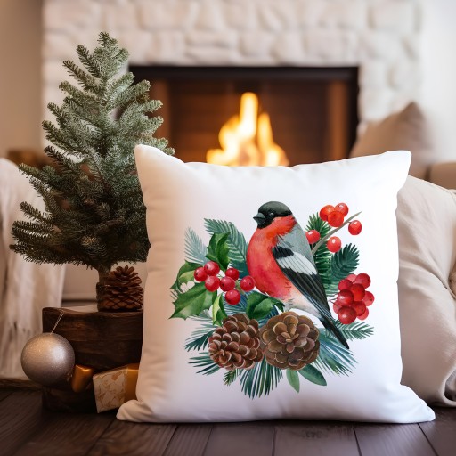 DEKORATÍVNY OBJAL NA VANKÚŠ 40x40 VIANOČNÝ S POTLAČ