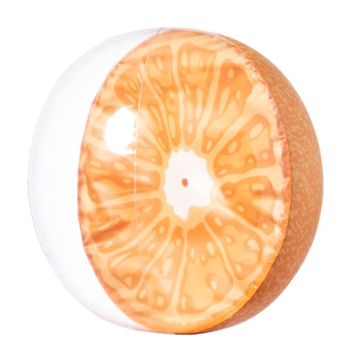 Plážová lopta s ovocnými motívmi, Ø28 cm, oranžová