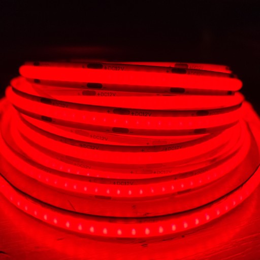 COB LED pás 12V ČERVENÝ 8W/m LED linka
