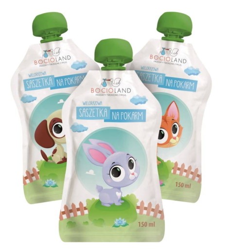 OPÄTOVNE POUŽITEĽNÉ SÁČKY, TRUBICE NA POTRAVINY, 150 ml, 3 ks