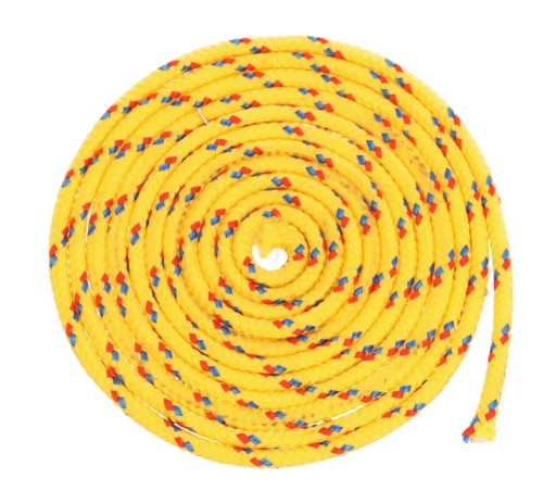 Lano 4 mm Lano s jadrom 150 kg Polypropylénová žltá 20 metrov
