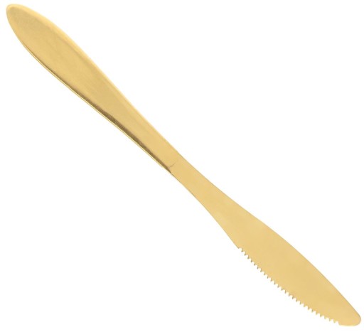 ZLATÉ STOLOVÉ NOŽE VEČEROVÝ PRÍBORY ELEGANTNÁ SÚPRAVA STOLNÝCH NOŽOV 6 ks.