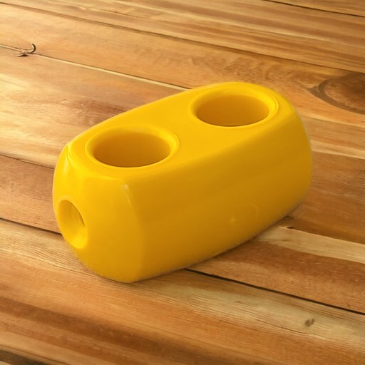 SUN - PARALELNÝ KONEKTOR PRE LANÁ 16 mm IHRISKO ŽLTÉ - ÁNO