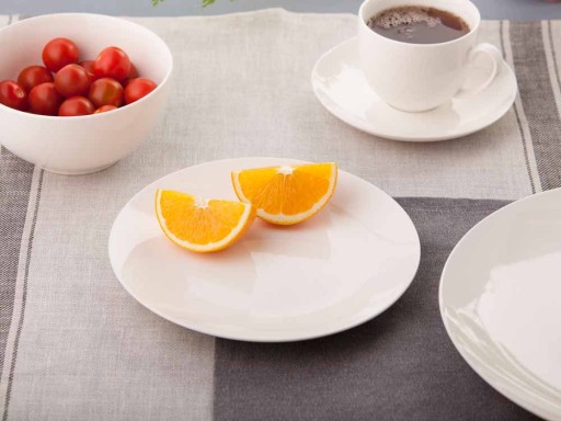BELLA GOLD LINE DEZERTNÝ TANIER 20CM KRÉMOVÝ PORCELÁN