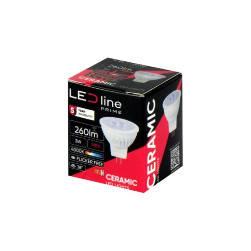 LED žiarovka MR11 3W 38° 12V Neutrál 4000K 330lm