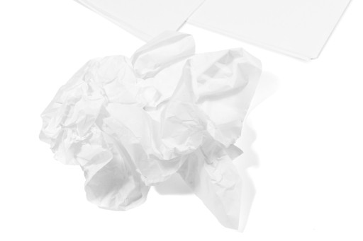 Biely hladký hodvábny papier na balenie 50x70cm 50 ks.