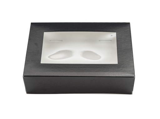 BLACK box na sushi, pečivo 17x11,5x5cm 10ks