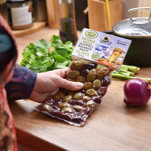 KORVEL Olivy (Kalamata-Halkidiki s oreganom), sada dvoch balení, 500g