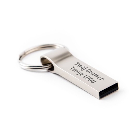 Kovový prívesok mini 1 GB USB 2.0 + GADGET NA GRAVÍROVANIE LOGA