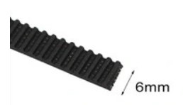GT2 gumový ozubený remeň 6 mm CNC pohon 100 cm vystužený sklenenými vláknami