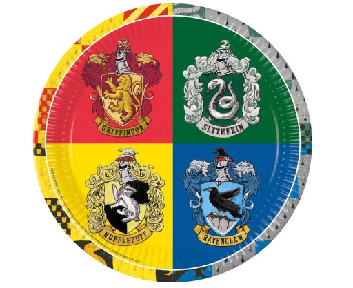 NARODENINOVÉ TANIERE Papierové HARRY POTTER Rokfort 23cm 8ks