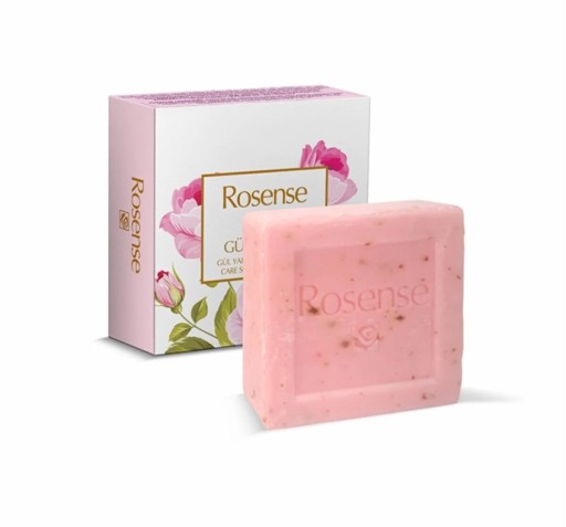 ROSENSE ošetrujúce mydlo s lupienkami ruží 100g