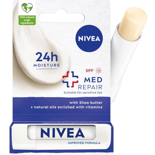 NIVEA LIP CARE MED REPAIR spf 15 na popraskané pery