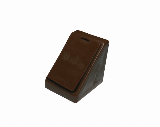 Jednoduchý plastový uholník 100 KUSOV WENGE