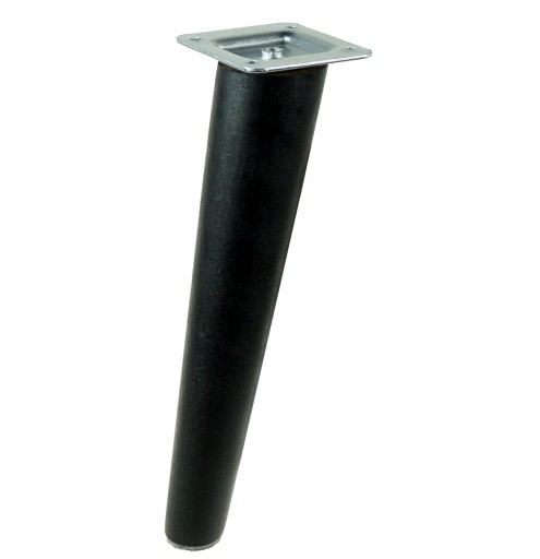 Noha 35cm drevená noha, čierny buk, skosená sada