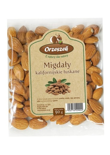 Kalifornské mandle - chutné občerstvenie! 90 g