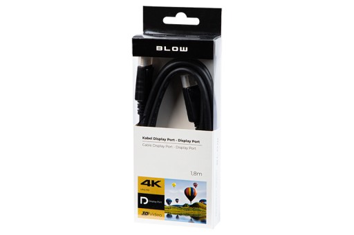 KÁBEL 2x PORT DISPLEJA-PORT DISPLEJA 4K 60Hz 1,8m TV MONITOR SILNÝ