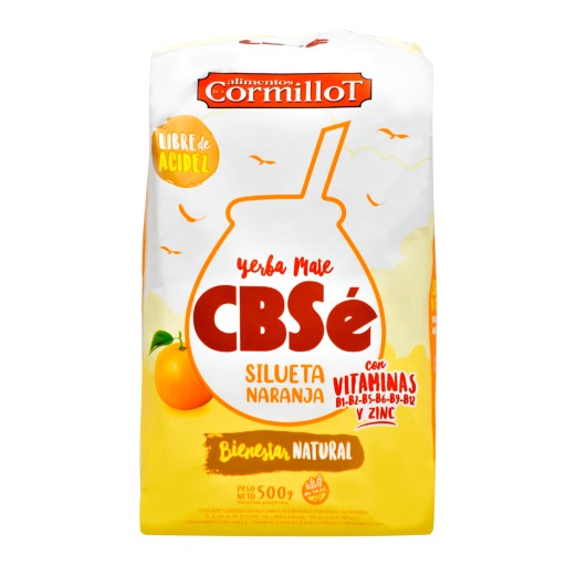 Yerba Mate CBSe Silueta Naranja Orange 0,5 kg